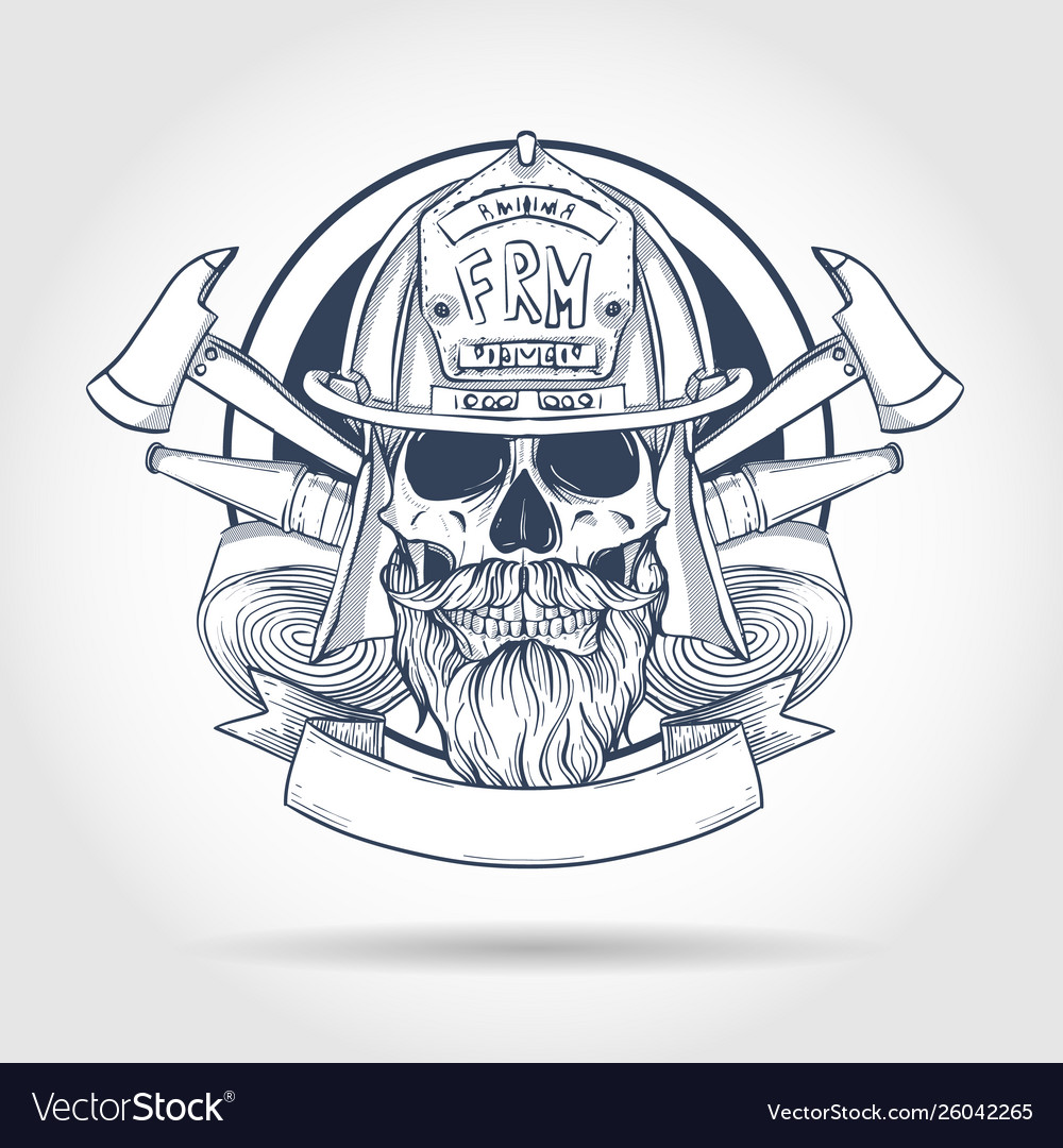 Detail Firefighter Skull Vector Nomer 20