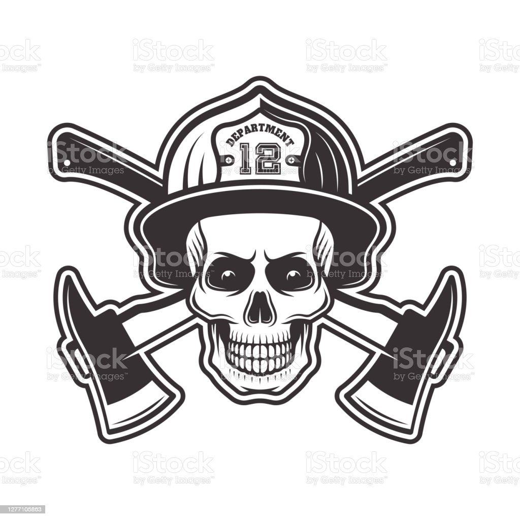 Detail Firefighter Skull Vector Nomer 21