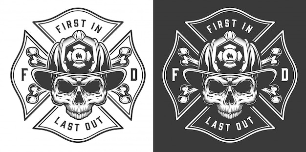 Detail Firefighter Skull Vector Nomer 22