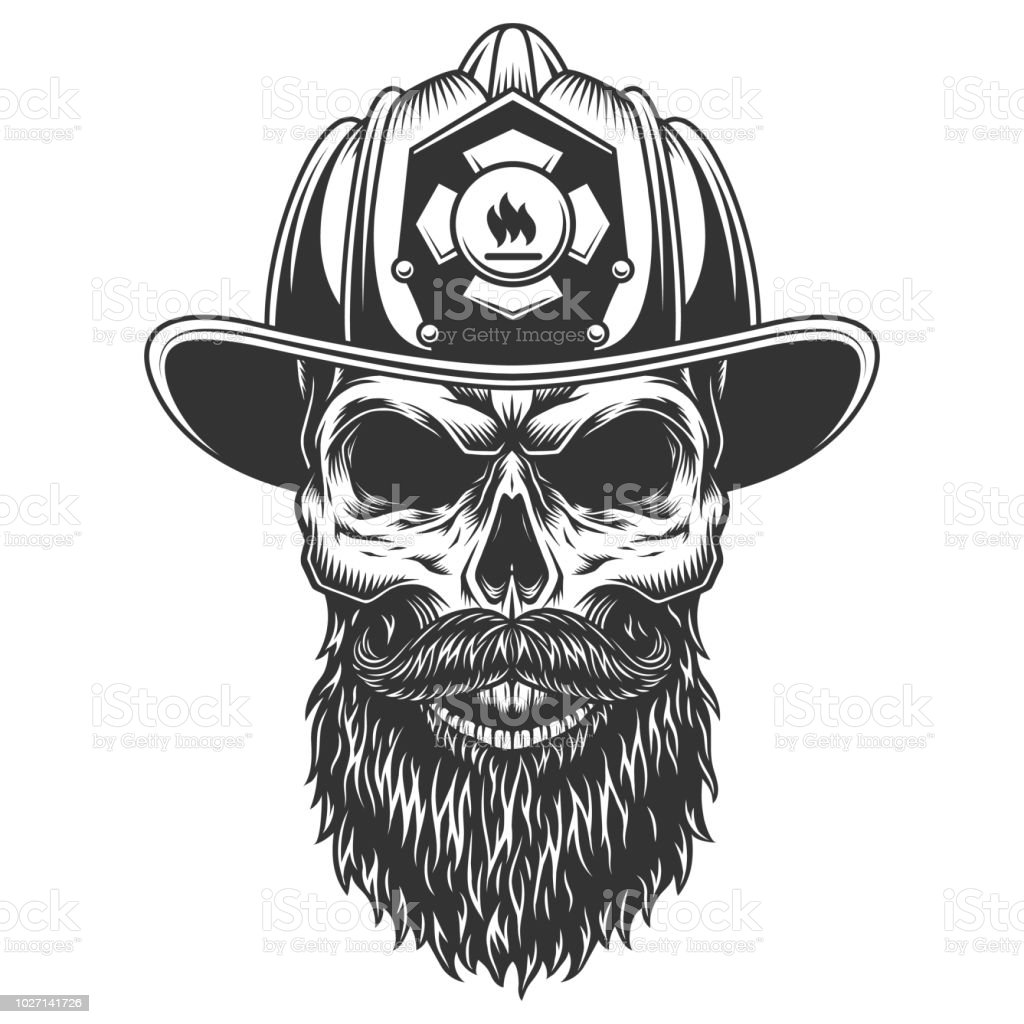 Detail Firefighter Skull Vector Nomer 23