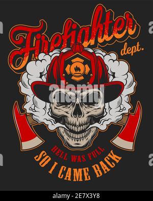 Detail Firefighter Skull Vector Nomer 25