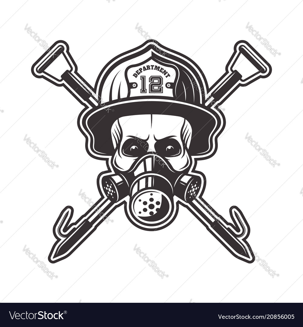 Detail Firefighter Skull Vector Nomer 26