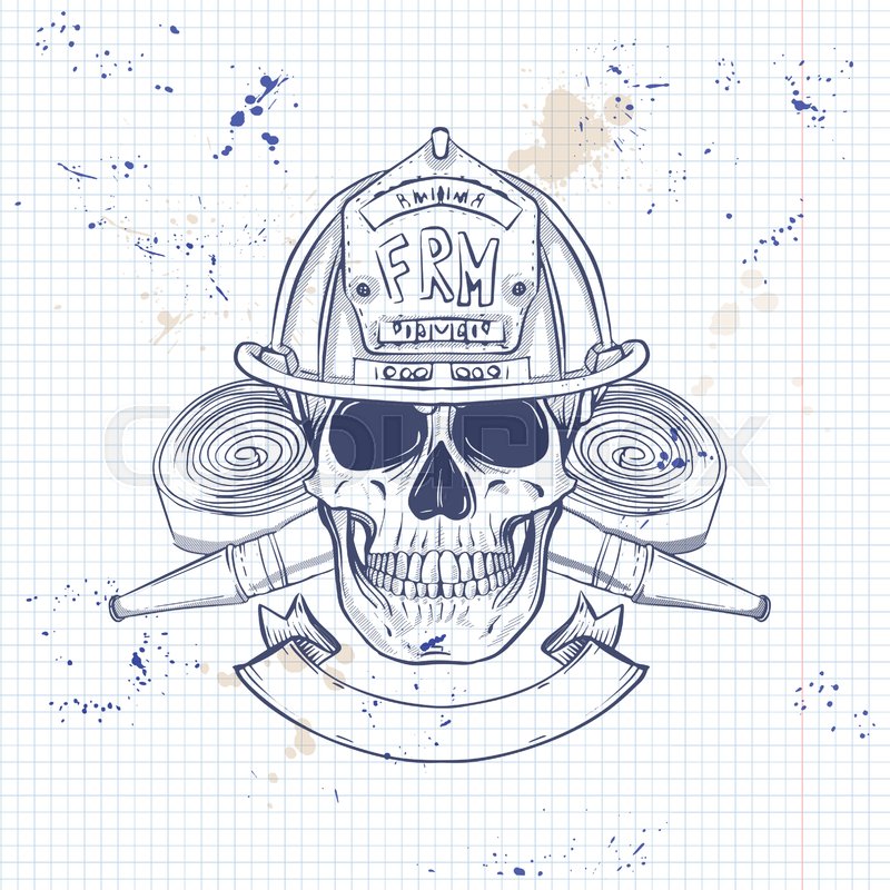 Detail Firefighter Skull Vector Nomer 27