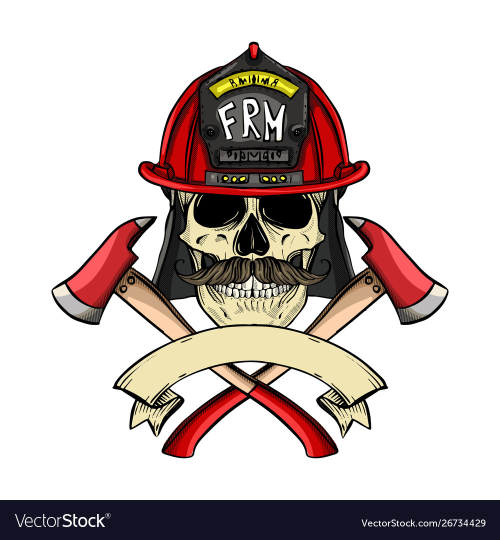 Detail Firefighter Skull Vector Nomer 28