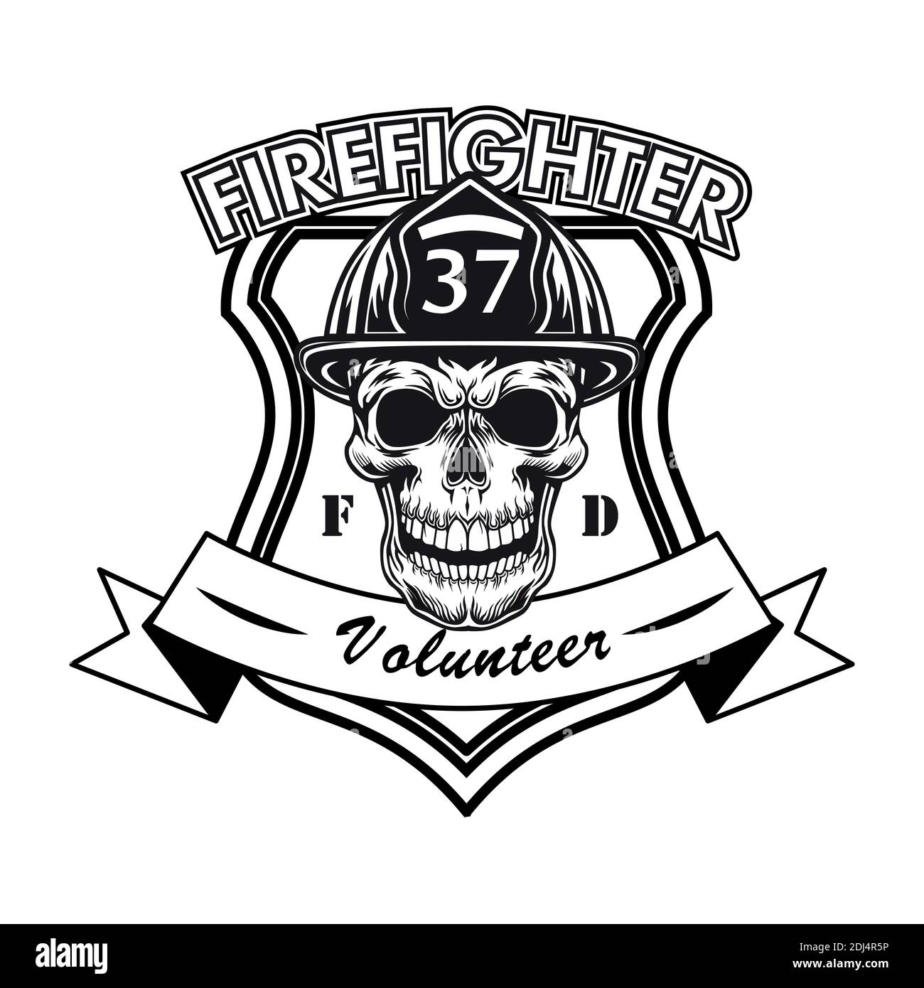 Detail Firefighter Skull Vector Nomer 36