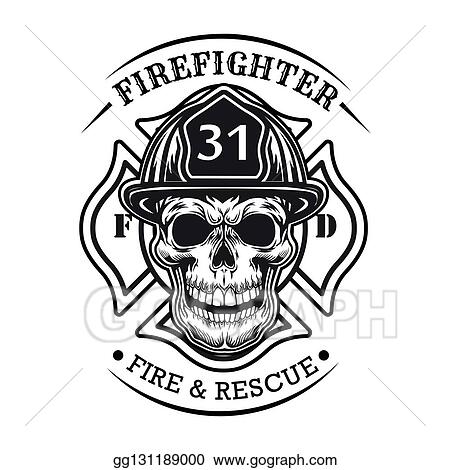 Detail Firefighter Skull Vector Nomer 39