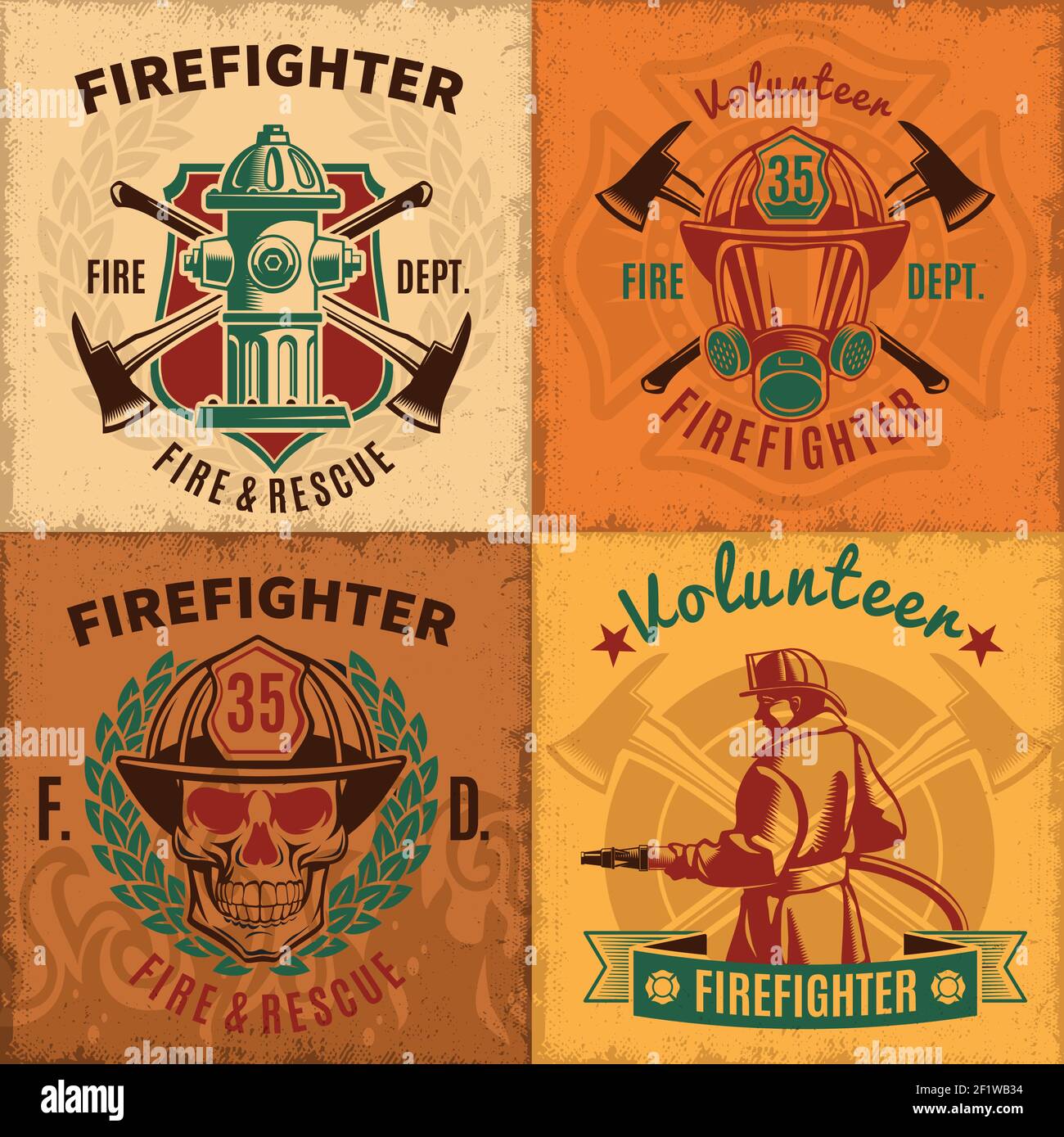 Detail Firefighter Skull Vector Nomer 47