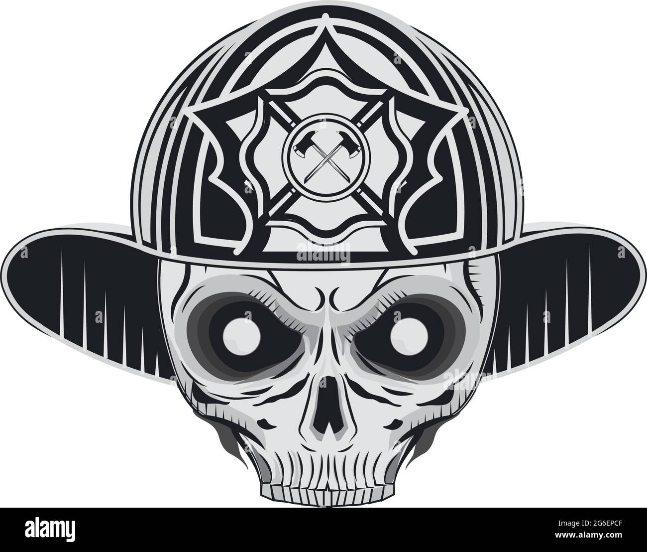 Detail Firefighter Skull Vector Nomer 53