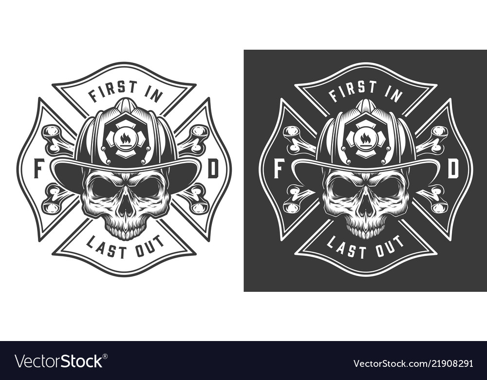 Detail Firefighter Skull Vector Nomer 55