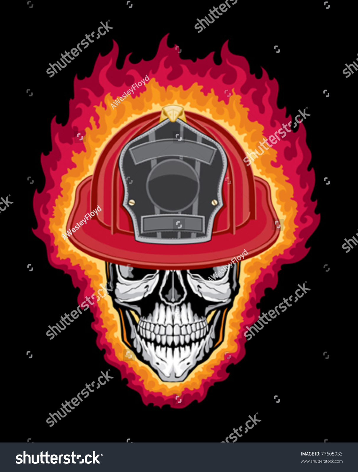 Detail Firefighter Skull Vector Nomer 56