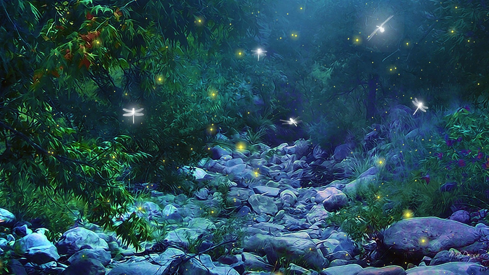 Detail Fireflies Wallpaper Nomer 11