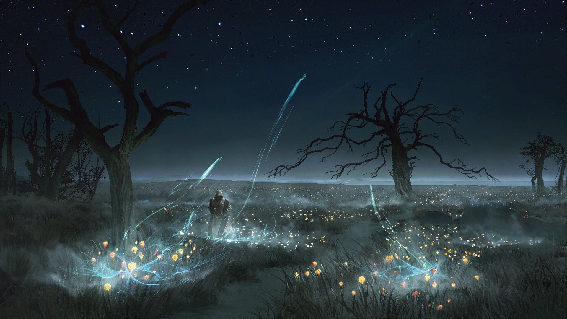 Detail Fireflies Wallpaper Nomer 34