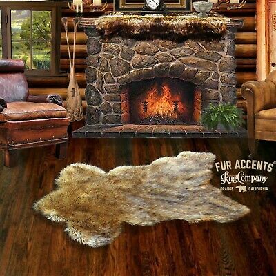 Detail Fireplace Bear Skin Rug Nomer 17