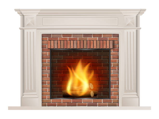 Detail Fireplace Clipart Free Nomer 6