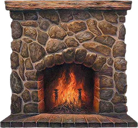 Detail Fireplace Clipart Free Nomer 16