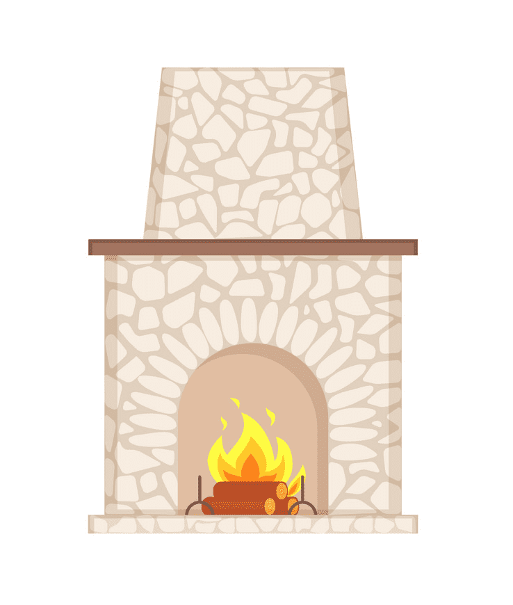 Detail Fireplace Clipart Free Nomer 37