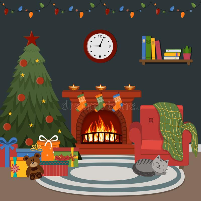 Detail Fireplace Clipart Free Nomer 42