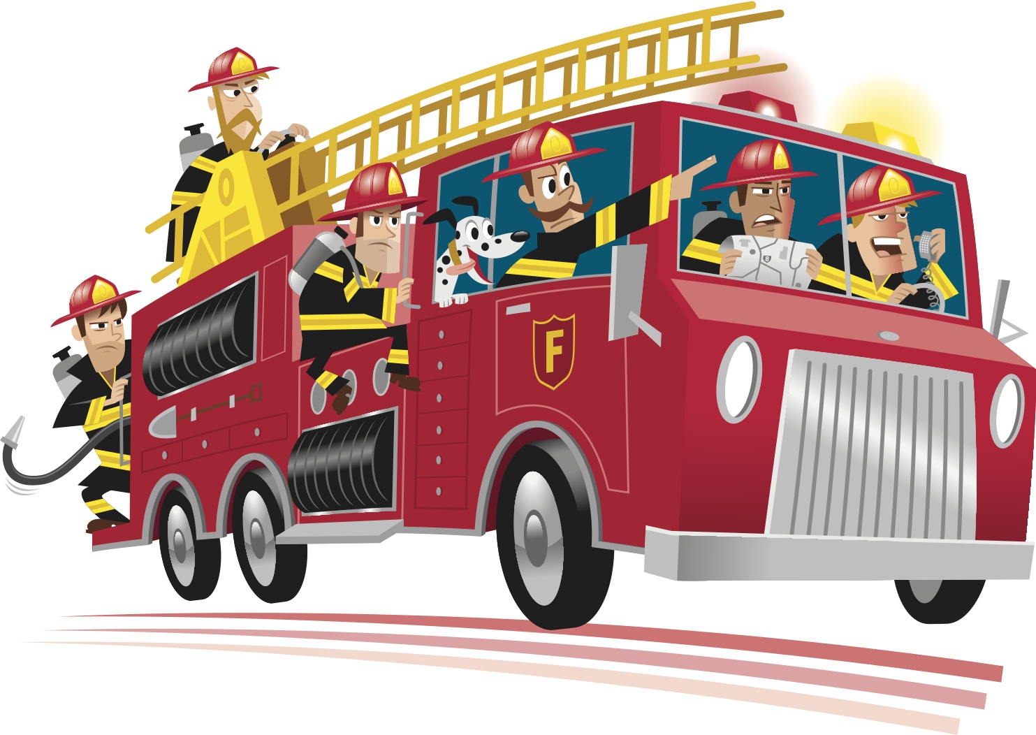 Detail Firetruck Clipart Nomer 46