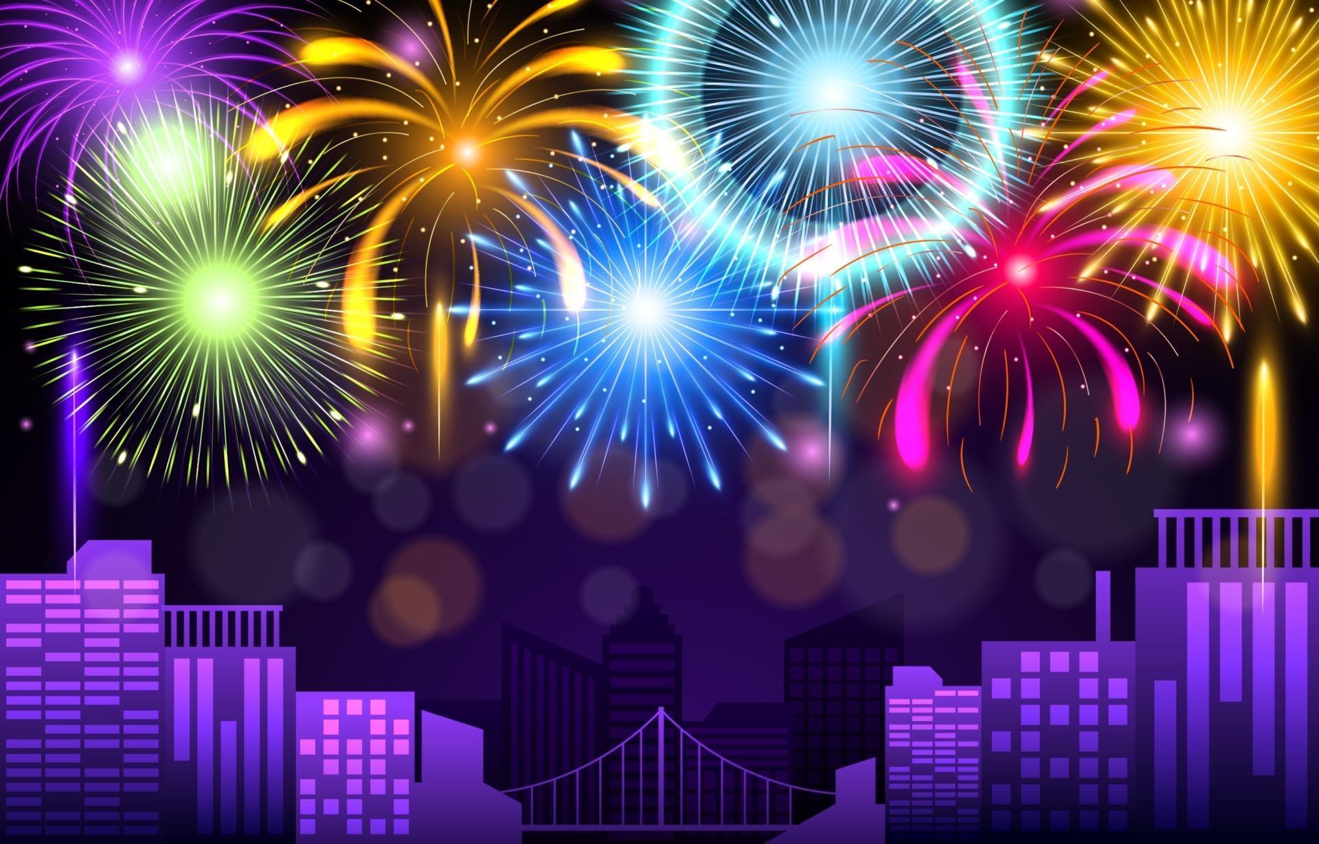 Detail Firework Background Nomer 45