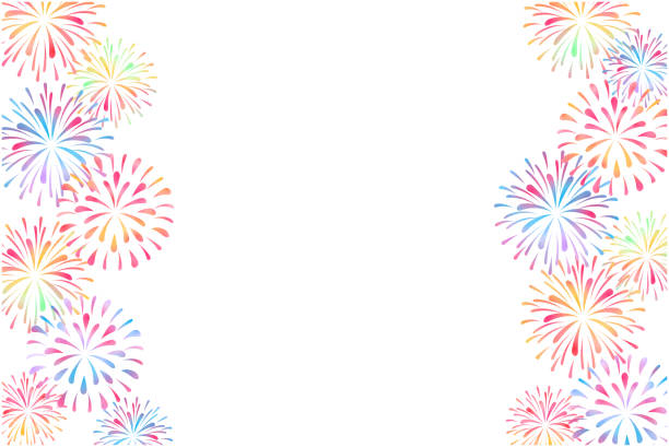 Detail Fireworks Clipart Border Nomer 2