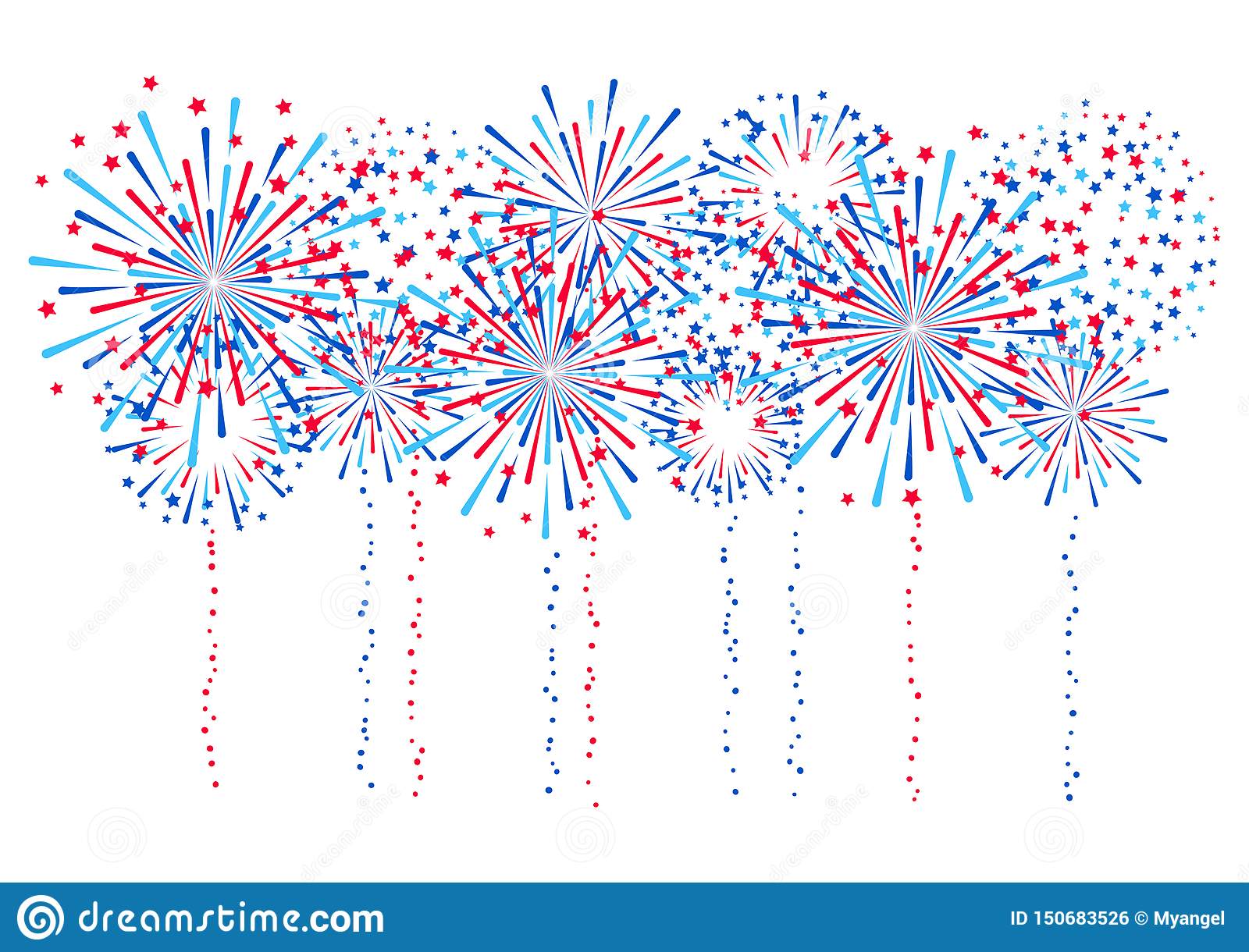 Detail Fireworks Clipart Border Nomer 9