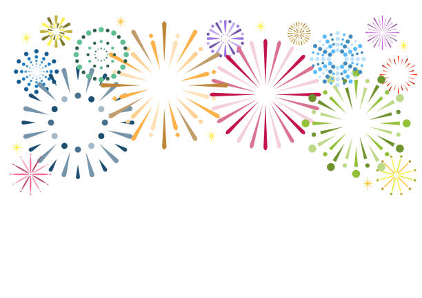 Detail Fireworks Clipart Border Nomer 39