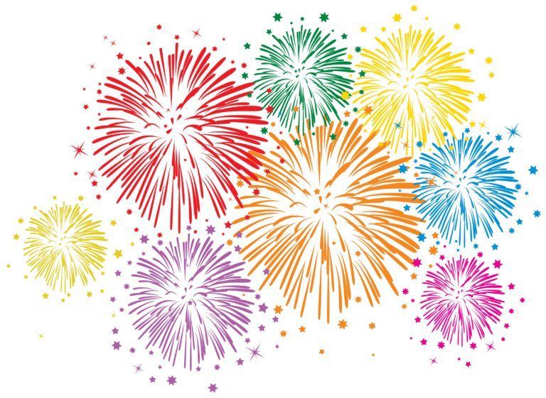 Detail Fireworks Clipart Border Nomer 44