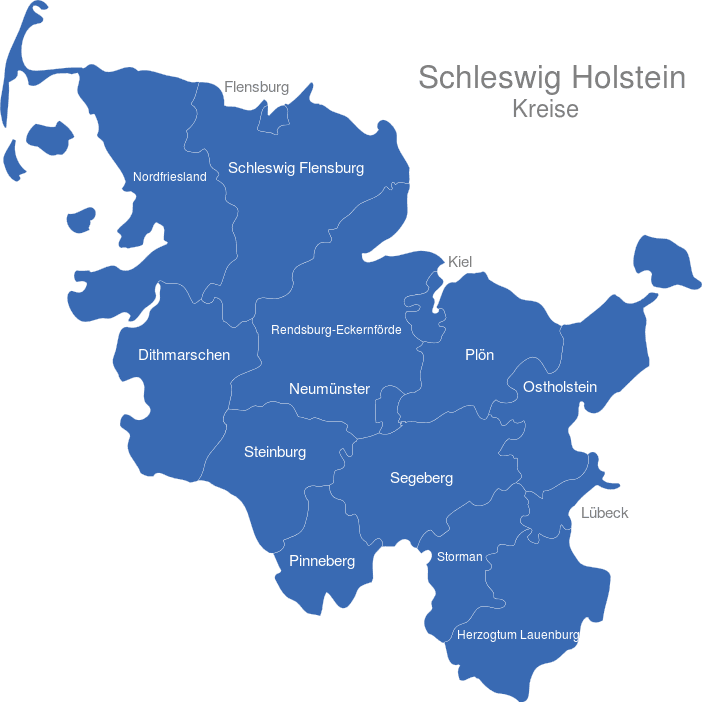 Karte Von Schleswig Holstein - KibrisPDR