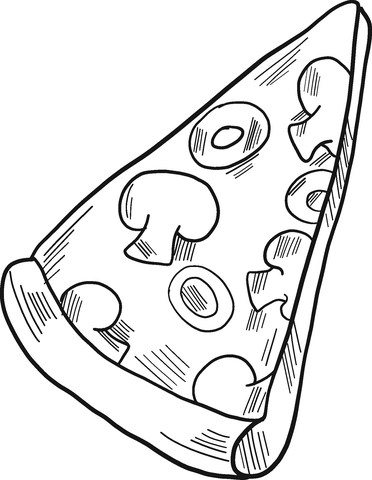 Detail Pizza Ausmalbild Nomer 11