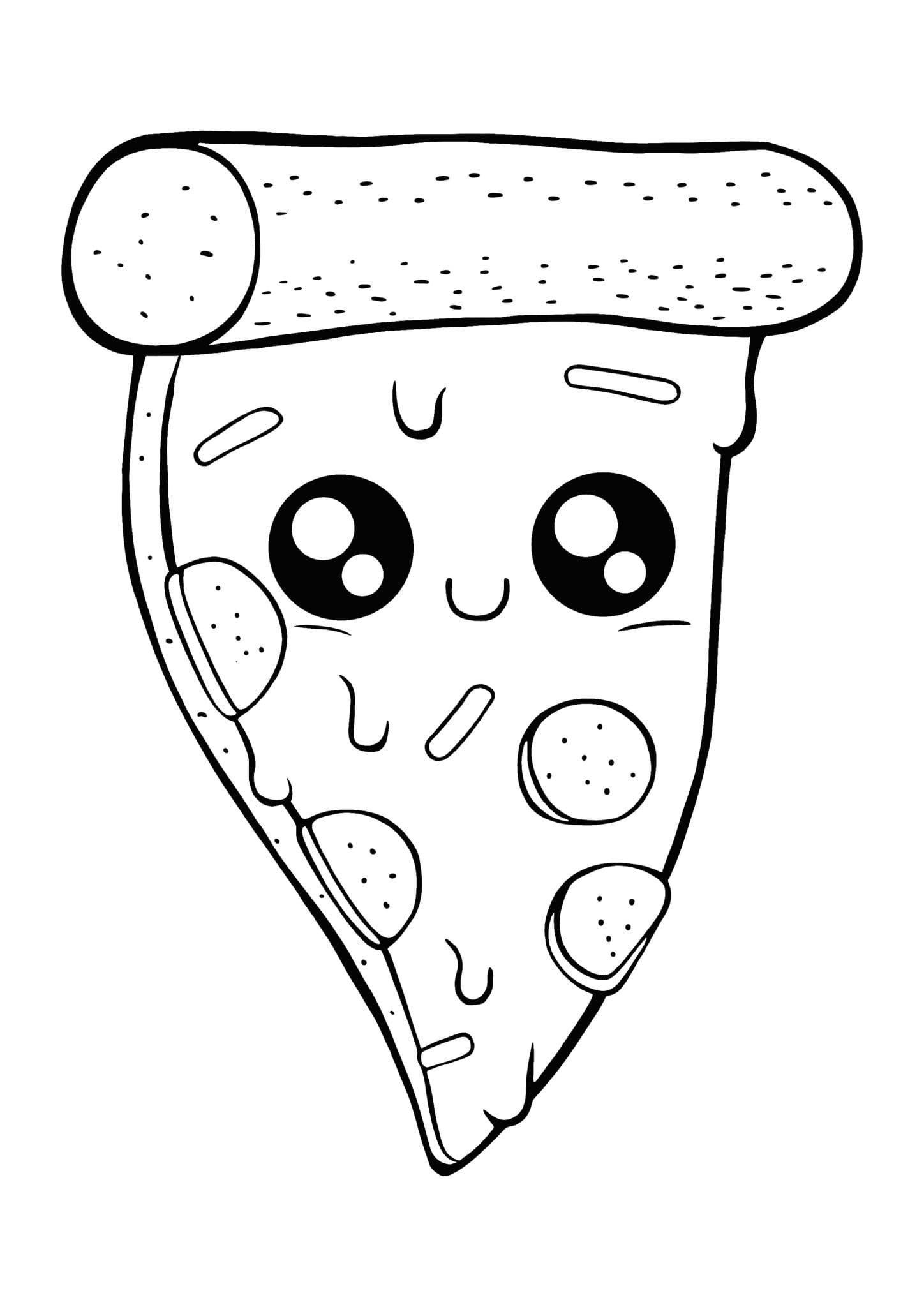 Detail Pizza Ausmalbild Nomer 16