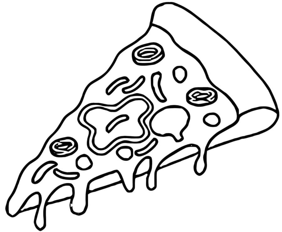 Detail Pizza Ausmalbild Nomer 6