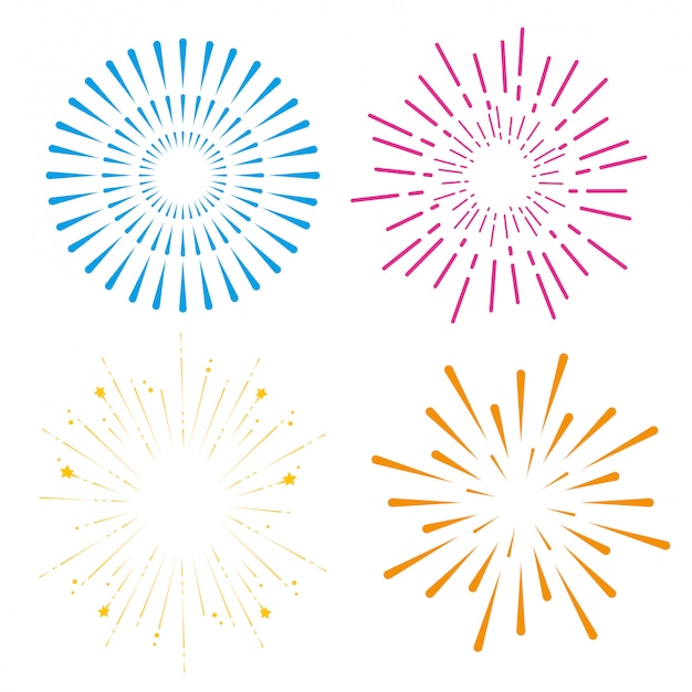 Detail Fireworks Vector Png Nomer 6