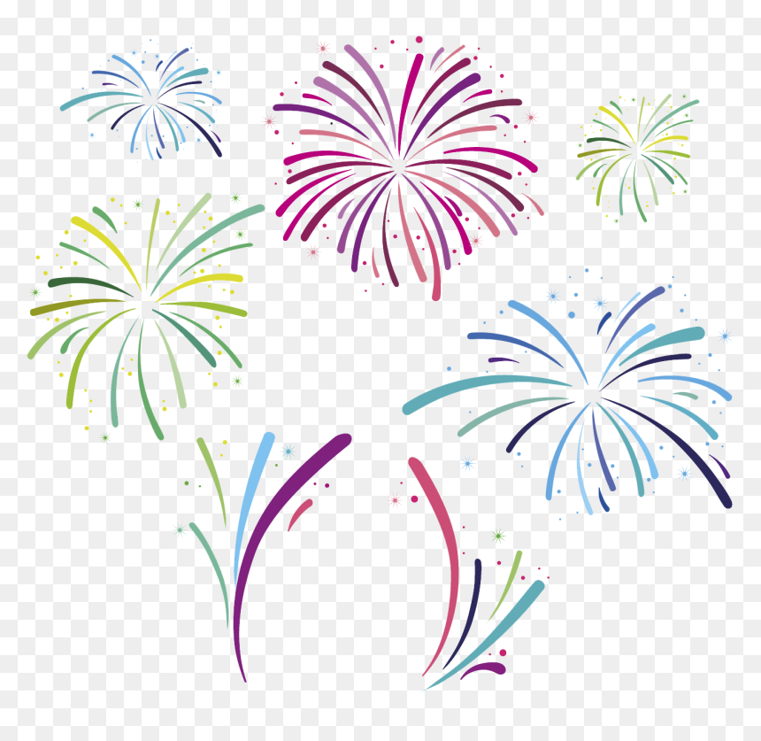 Detail Fireworks Vector Png Nomer 9