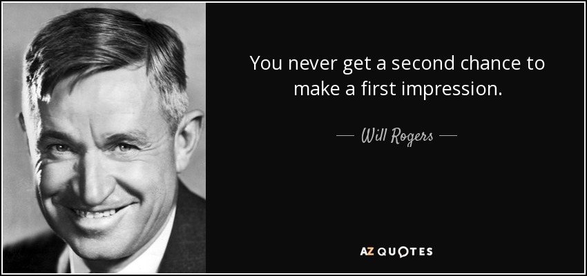 First Impression Quotes - KibrisPDR
