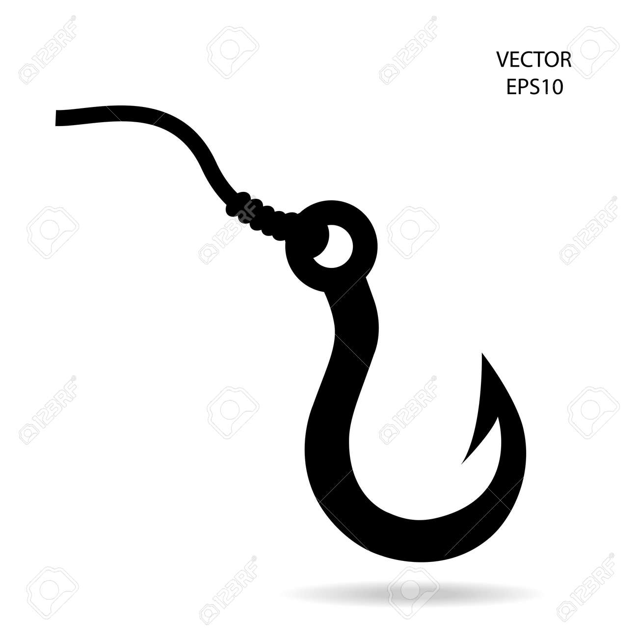 Detail Fish Hook Clipart Free Nomer 40