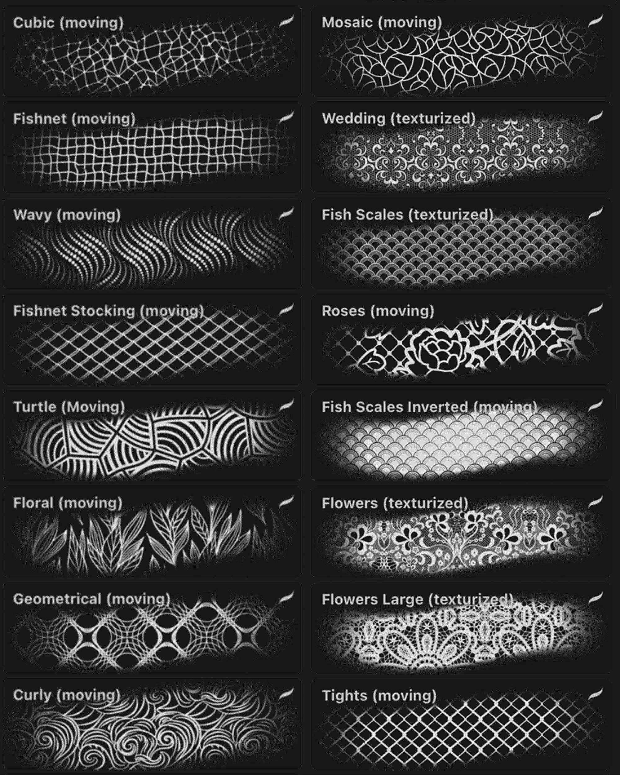 Detail Fish Scale Photoshop Brush Nomer 20