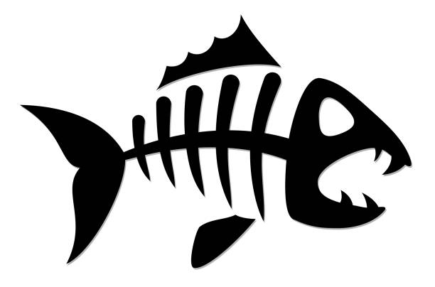 Detail Fish Skeleton Clipart Nomer 3