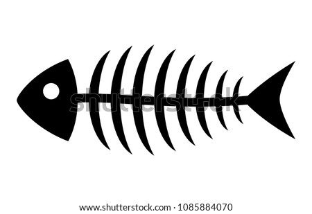 Detail Fish Skeleton Clipart Nomer 31