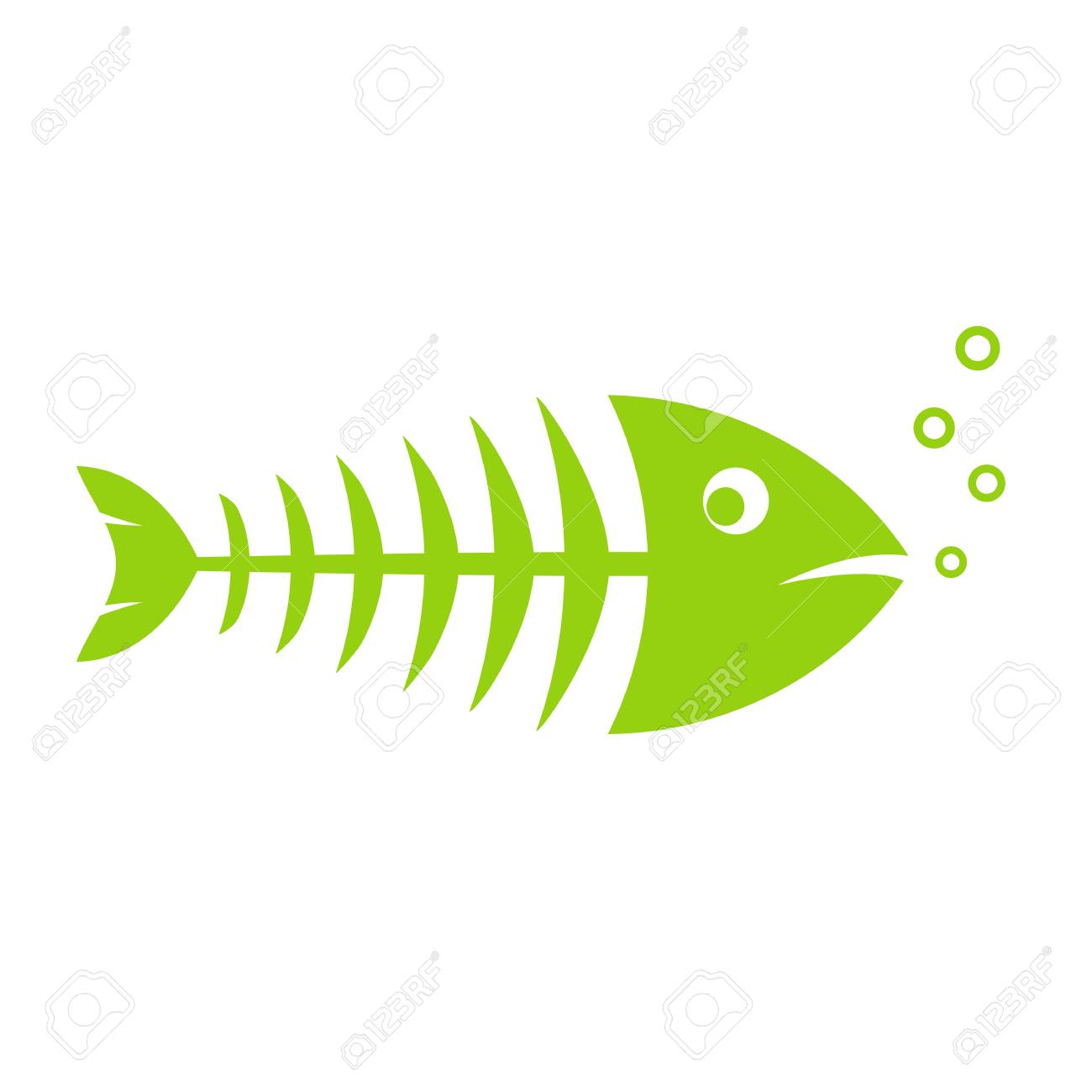 Detail Fish Skeleton Clipart Nomer 32