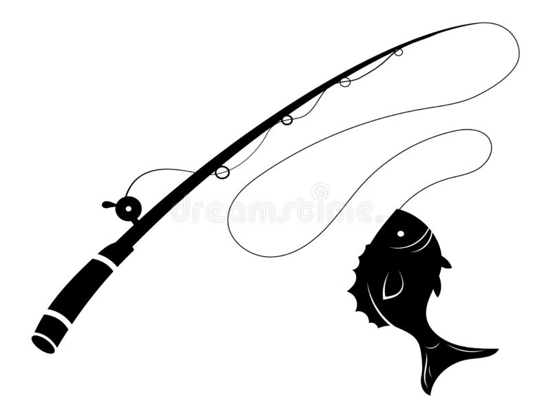 Detail Fishing Hook Clipart Black And White Nomer 18