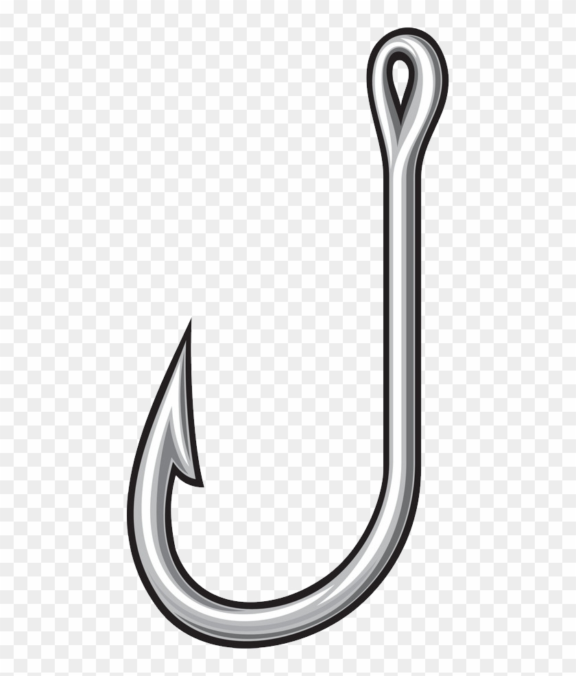 Detail Fishing Hook Clipart Black And White Nomer 29
