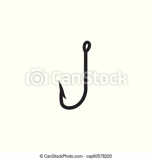 Detail Fishing Hook Clipart Black And White Nomer 43