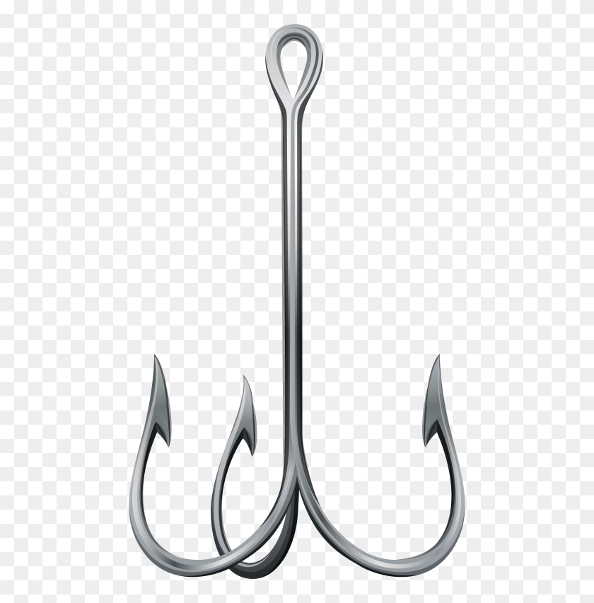 Detail Fishing Hook Clipart Black And White Nomer 49