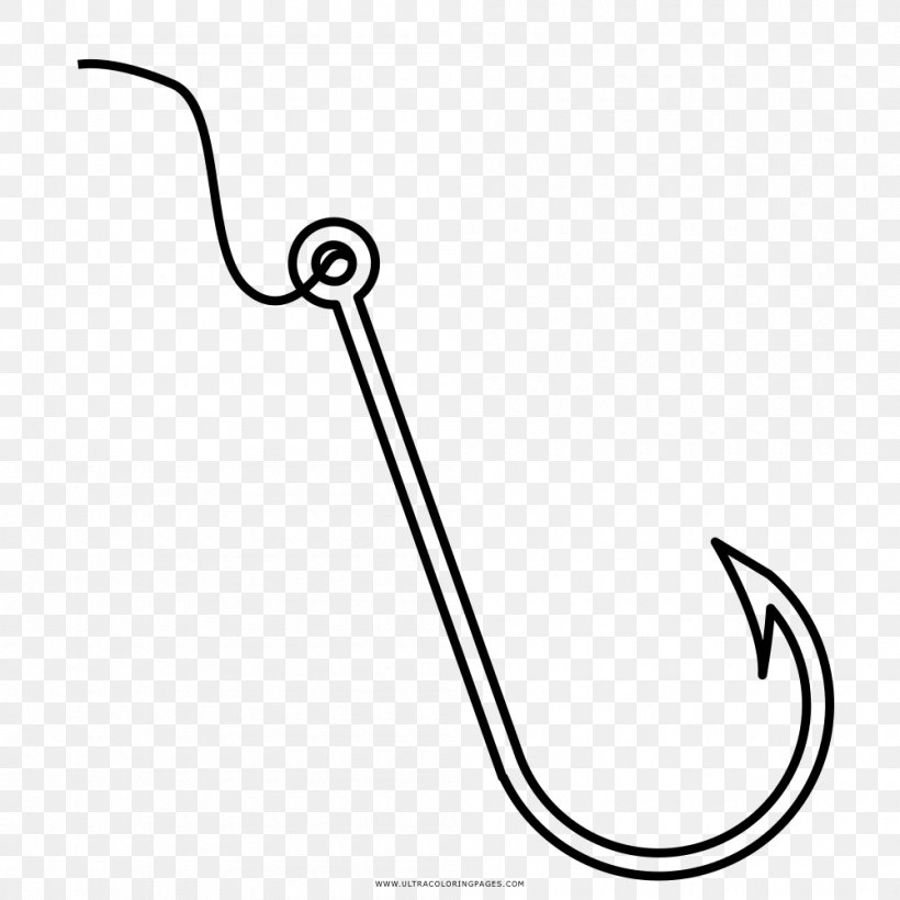 Detail Fishing Hook Clipart Black And White Nomer 6