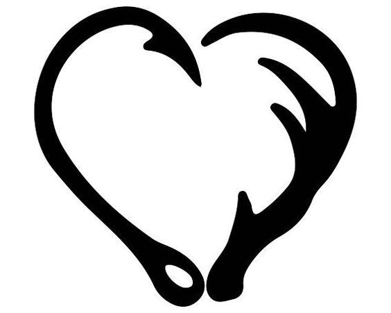 Detail Fishing Hook Heart Clipart Nomer 11