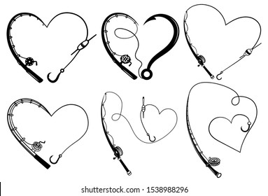 Detail Fishing Hook Heart Clipart Nomer 19