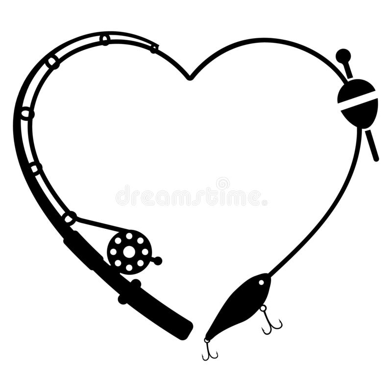 Detail Fishing Hook Heart Clipart Nomer 3