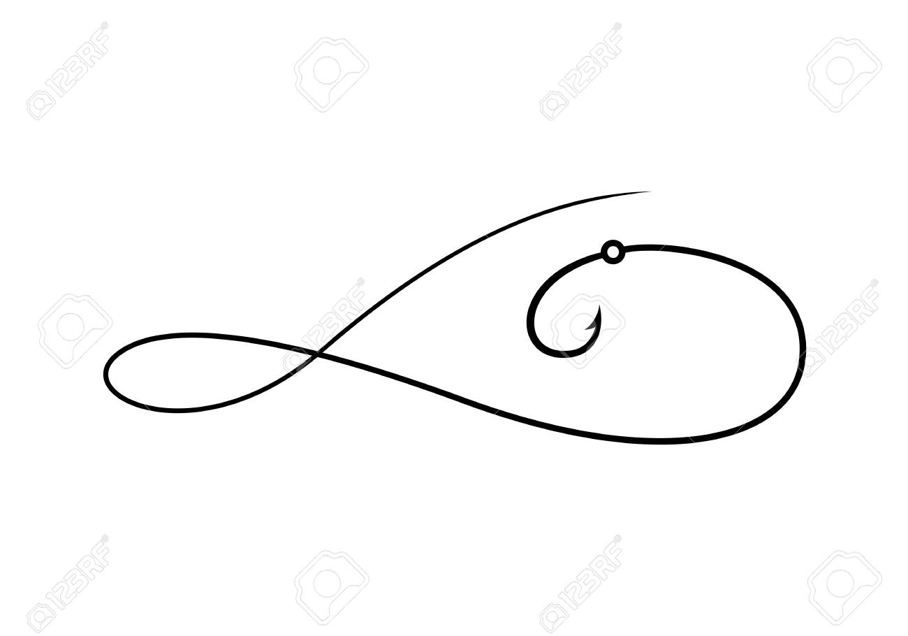 Detail Fishing Line And Hook Clipart Nomer 24