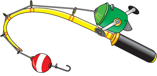 Detail Fishing Pole Clip Art Nomer 11