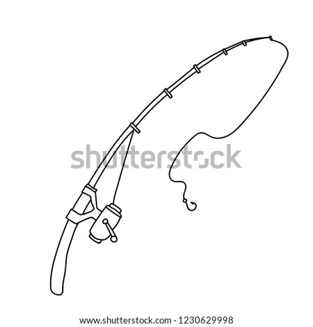 Detail Fishing Pole Clip Art Nomer 41